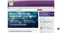 Desktop Screenshot of ccsinsight.com